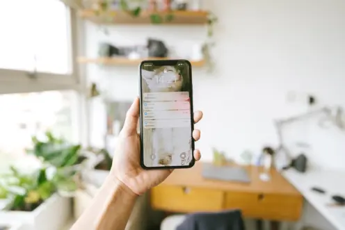 Employee Communication App on a phone screen