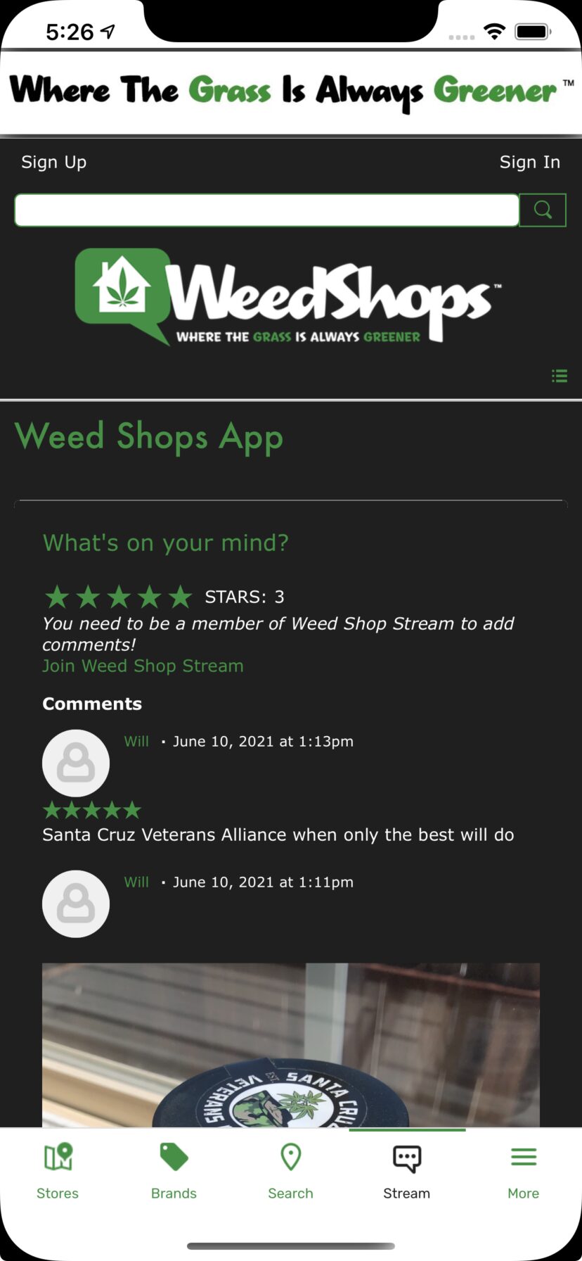 Weed Shops App