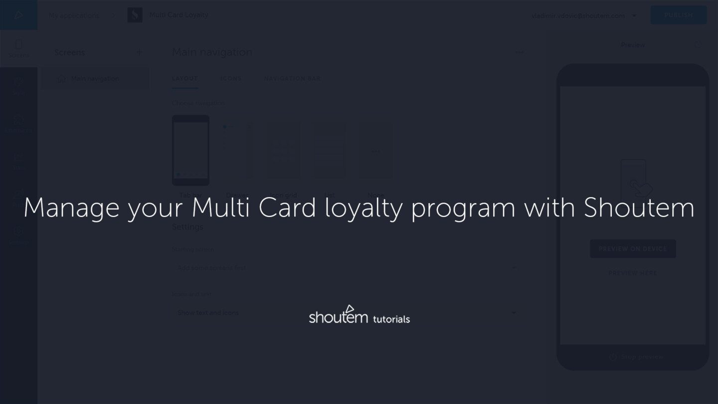 manage multi card loyalty program app